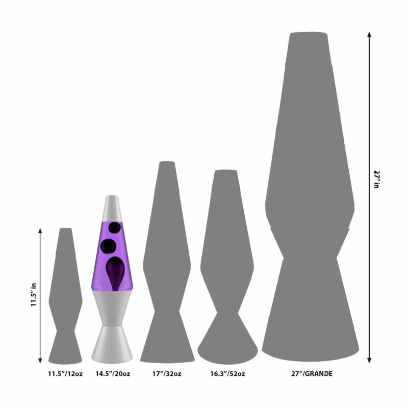 14.5’’ LAVA Lamp – Black & Purple - US 7736