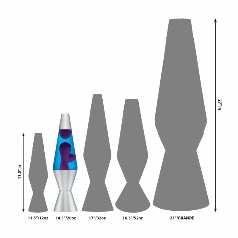 14.5″ LAVA Lamp – Purple/Blue/Silver - US 5879