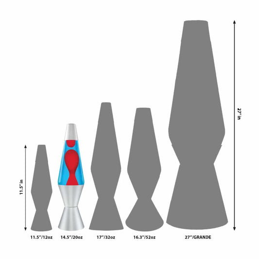 14.5″ LAVA Lamp – Red/Blue/Silver - US 5458