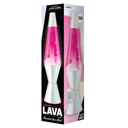 14.5″ Lava Lamp Opalescent Pearl - US 5581
