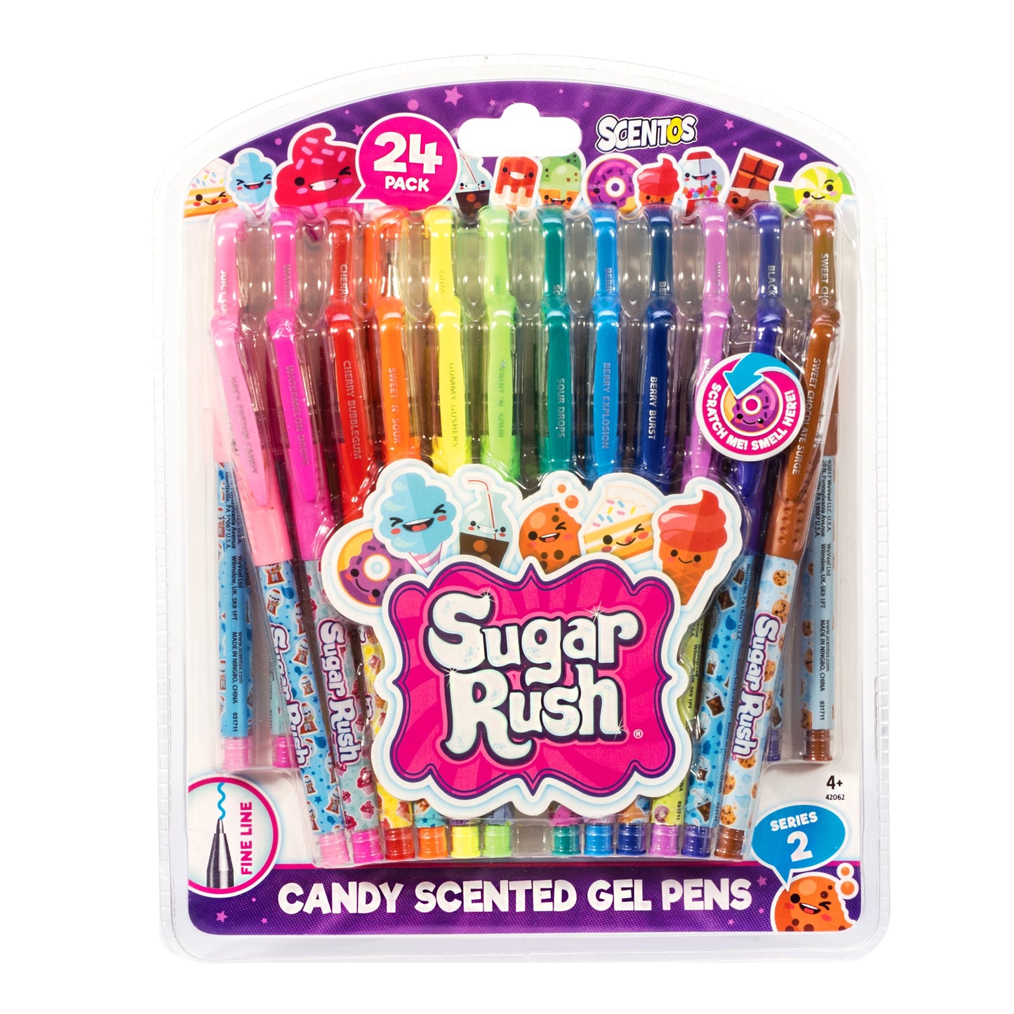 24 Sugar Rush Gel Pens – Scented - US 6980