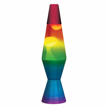 11.5″ LAVA Lamp Rainbow – White/Tricolor - US 4178