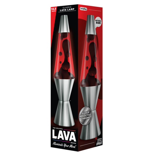 14.5″ Lava Lamp Chrome Plated Crimson - US 7840