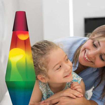 14.5” LAVA Lamp Rainbow – White/Clear/Tricolor - US 1380
