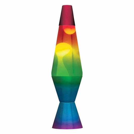 14.5” LAVA Lamp Rainbow – White/Clear/Tricolor - US 1380