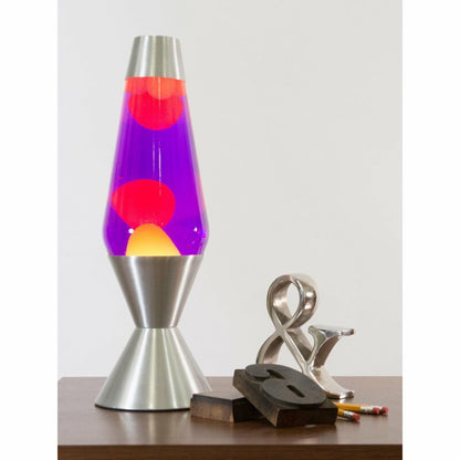 16.3″ LAVA Lamp – Yellow/Purple/Silver - US 1109