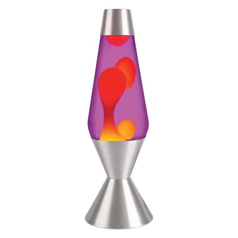 16.3″ LAVA Lamp – Yellow/Purple/Silver - US 1109