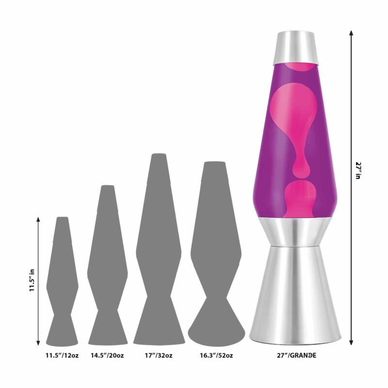 27″ LAVA Lamp Grande – Pink/Purple/Silver - US 8018