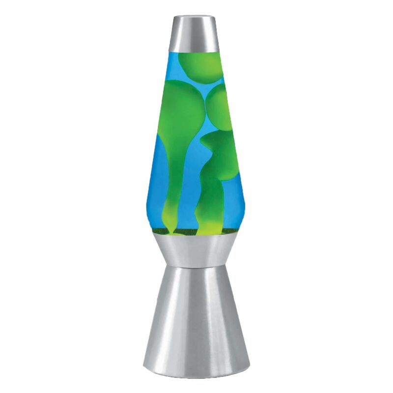 27″ LAVA Lamp Grande – Yellow/Blue/Silver - US 9659